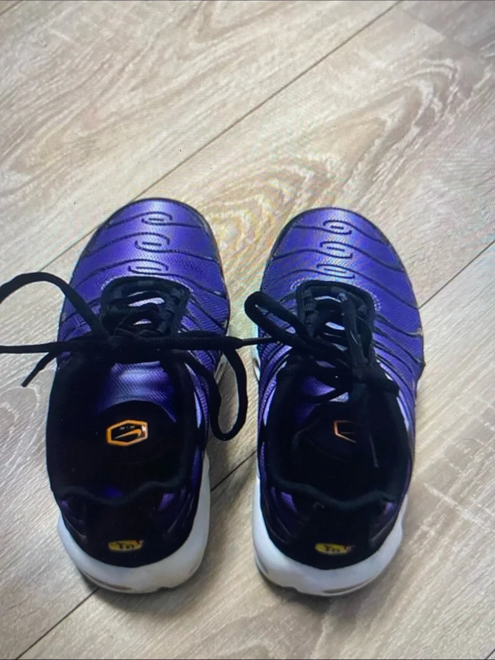 Nike Men's Purple and Black Running Sneakers